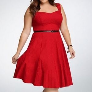 Torrid textured swing midi dress